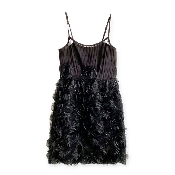 Marc by Marc Jacobs Rosette silk-blend mini dress , black, Size 0, NWT - Picture 1 of 16